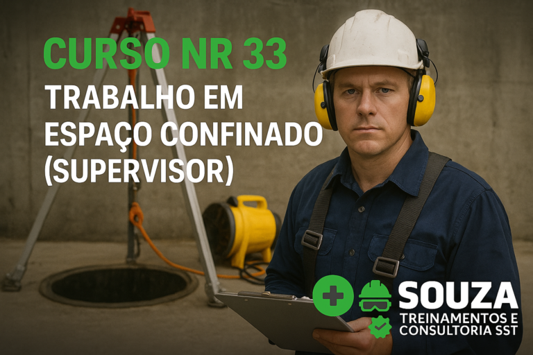Curso NR 33 – TRABALHO EM ESPAÇO CONFINADO (SUPERVISOR)