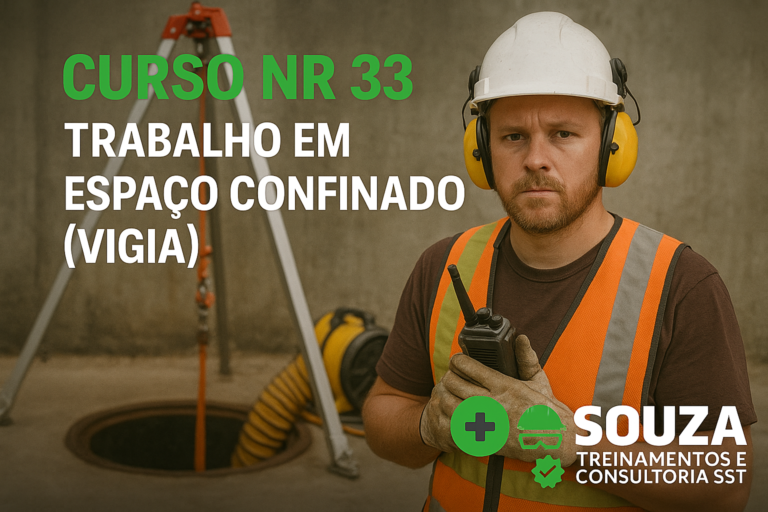 Curso NR33 – TRABALHO EM ESPAÇO CONFINADO (VIGIA)